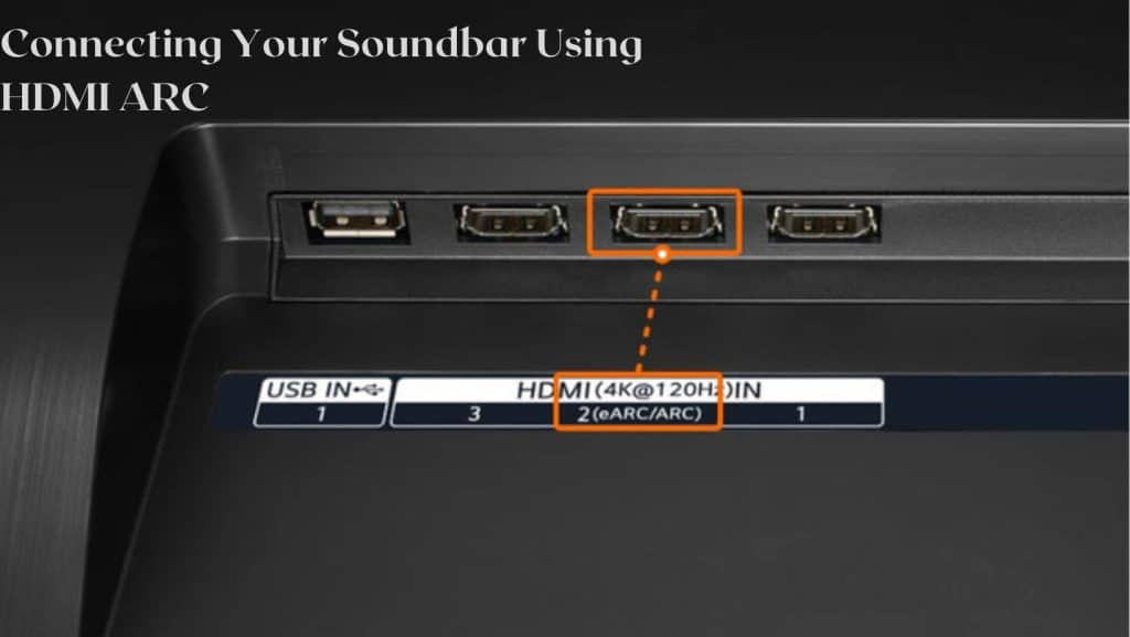 Connection using HDMI ARC