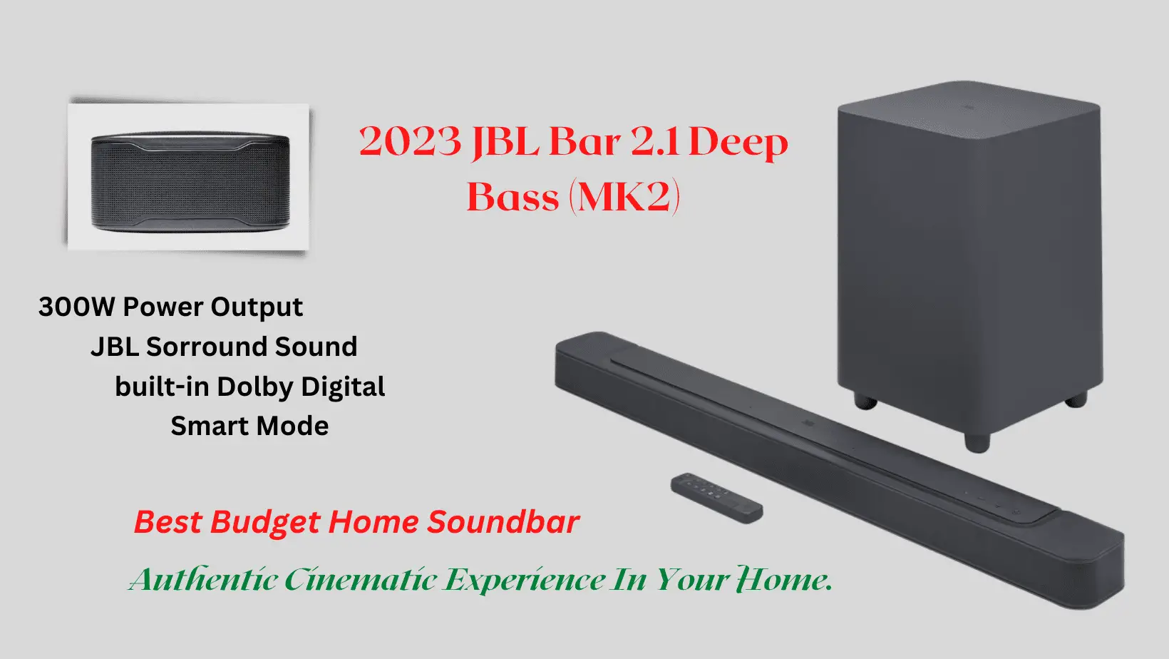 Bar 2.1 Deep Bass (MK2)