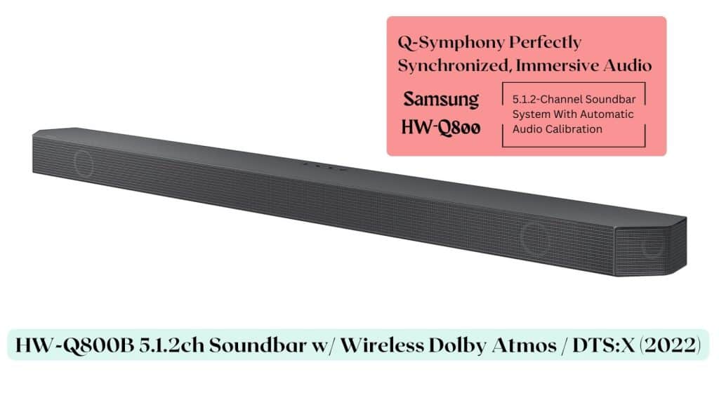 Samsung HW-Q800B Soundbar Design