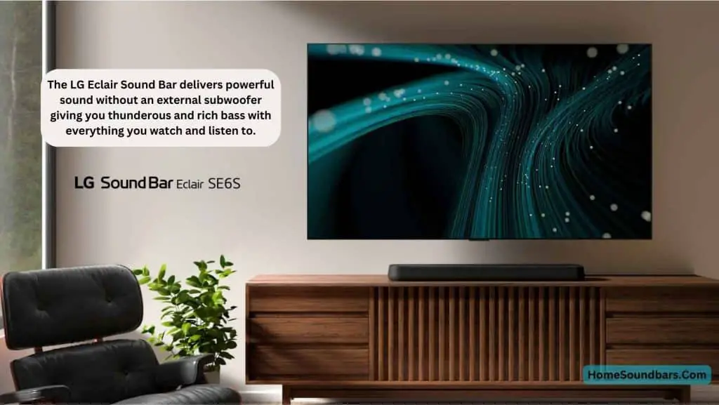 lg se6s éclair smart sound bar